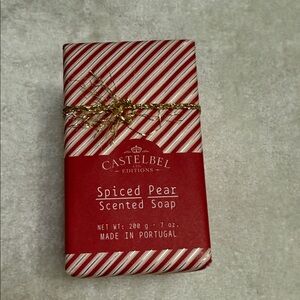 Spiced Pear Scented Soap - Red